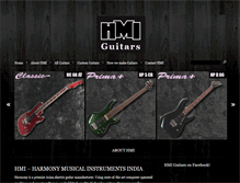 Tablet Screenshot of hmiguitars.com
